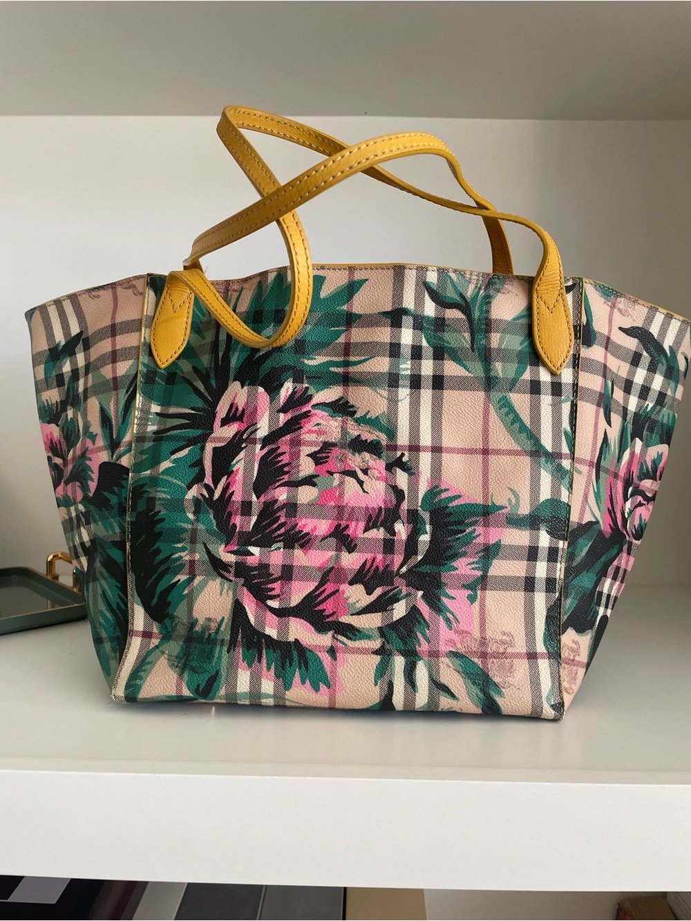 Burberry Haymarket tote
